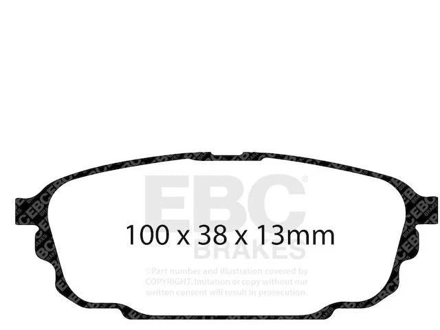 Rear Brake Pad Set for Mazda Protege (2001–2003) ZJ975XK