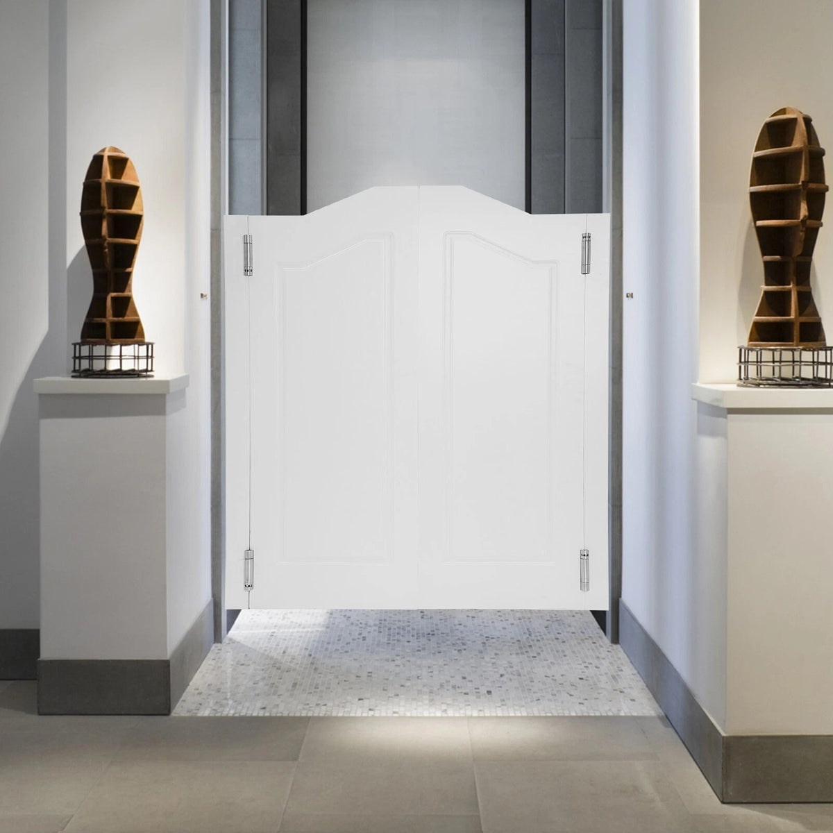 Double Half Cafe Doors for Wall-Mounted Installation