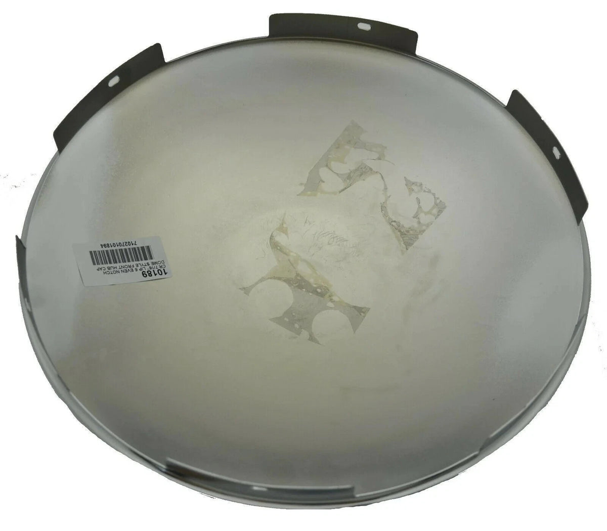 Set of 2 Dome Chrome Hub Caps for Universal Fit Steel Wheel #10189