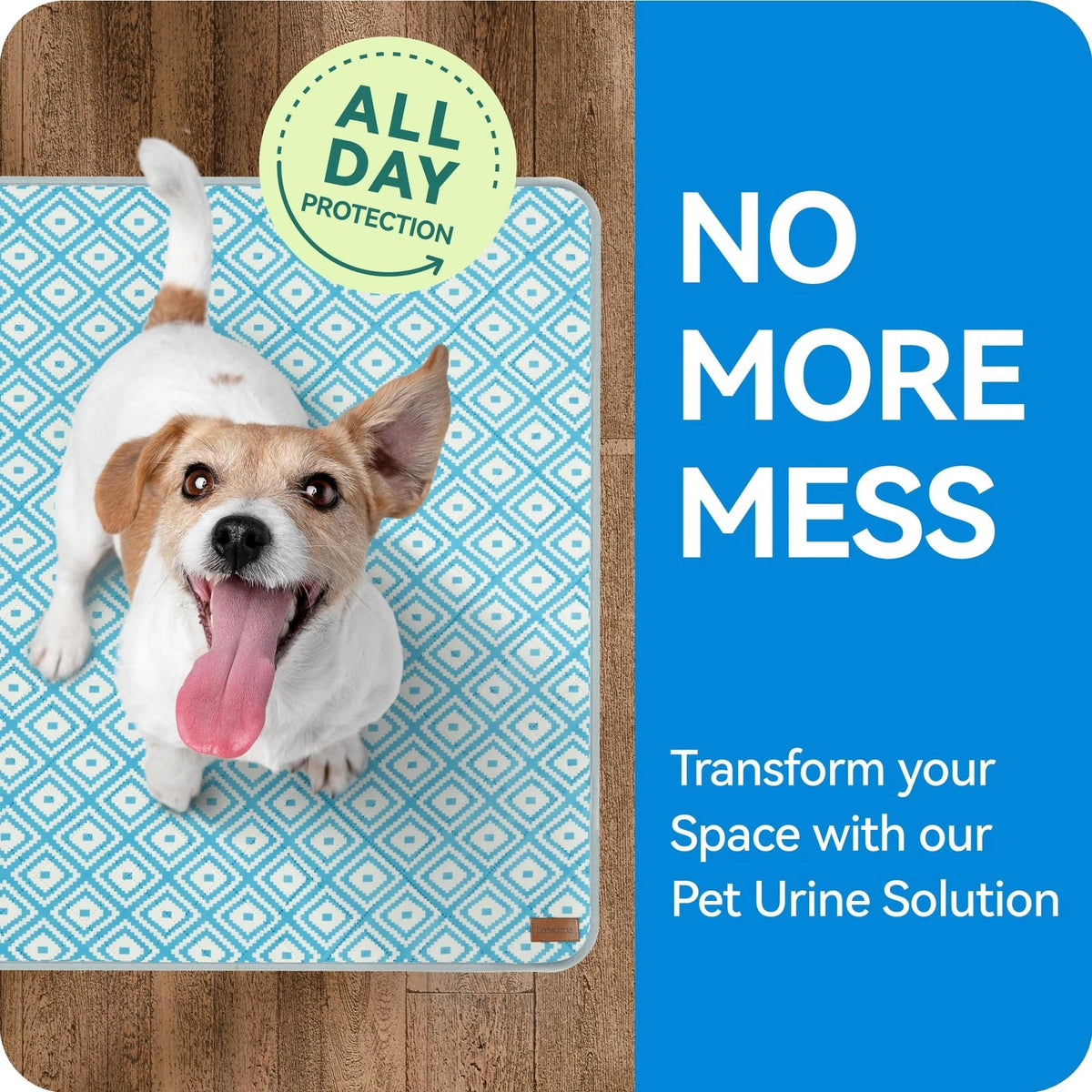 2X Washable Dog Pee Pads 18x24 Inch - Extra Thick, Blue