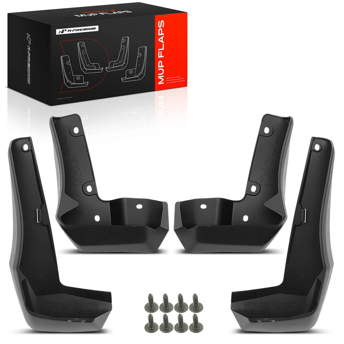 Set of 4 Splash Guards Mud Flaps for Honda Civic Type R (2017–2018)