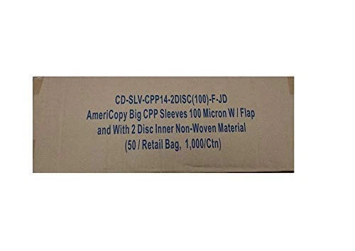 100 Clear CPP Movie Plastic Sleeves + 2 Disc Non-Woven (No Part Numbers)