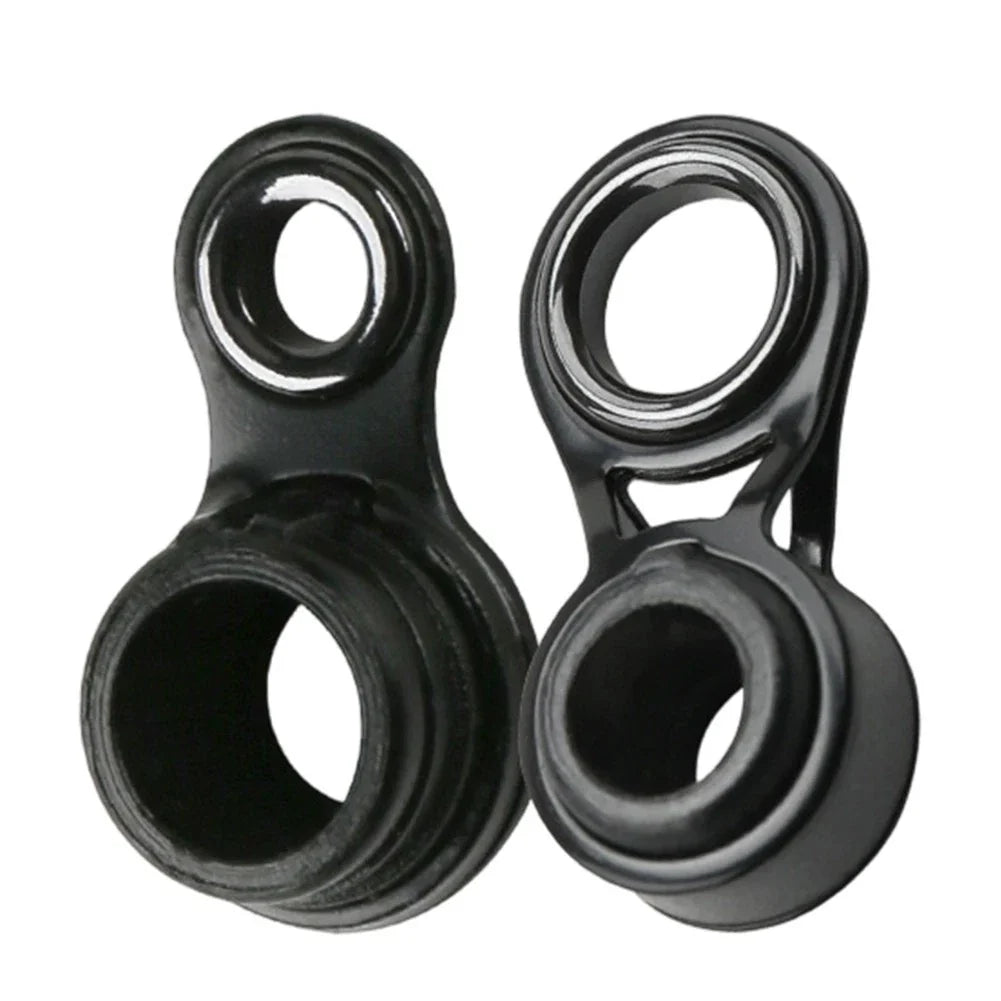 3pcs Fishing Rod Tip Guides for Black Fishing Rods (Stainless Frame)