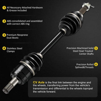 Front Right CV Joint Axle Shaft for Honda TRX 400 Foreman 1997–2001