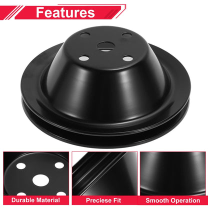 LWP Single-Groove Long Water Pump Pulley for Chevy SBC Small Block (262–267)