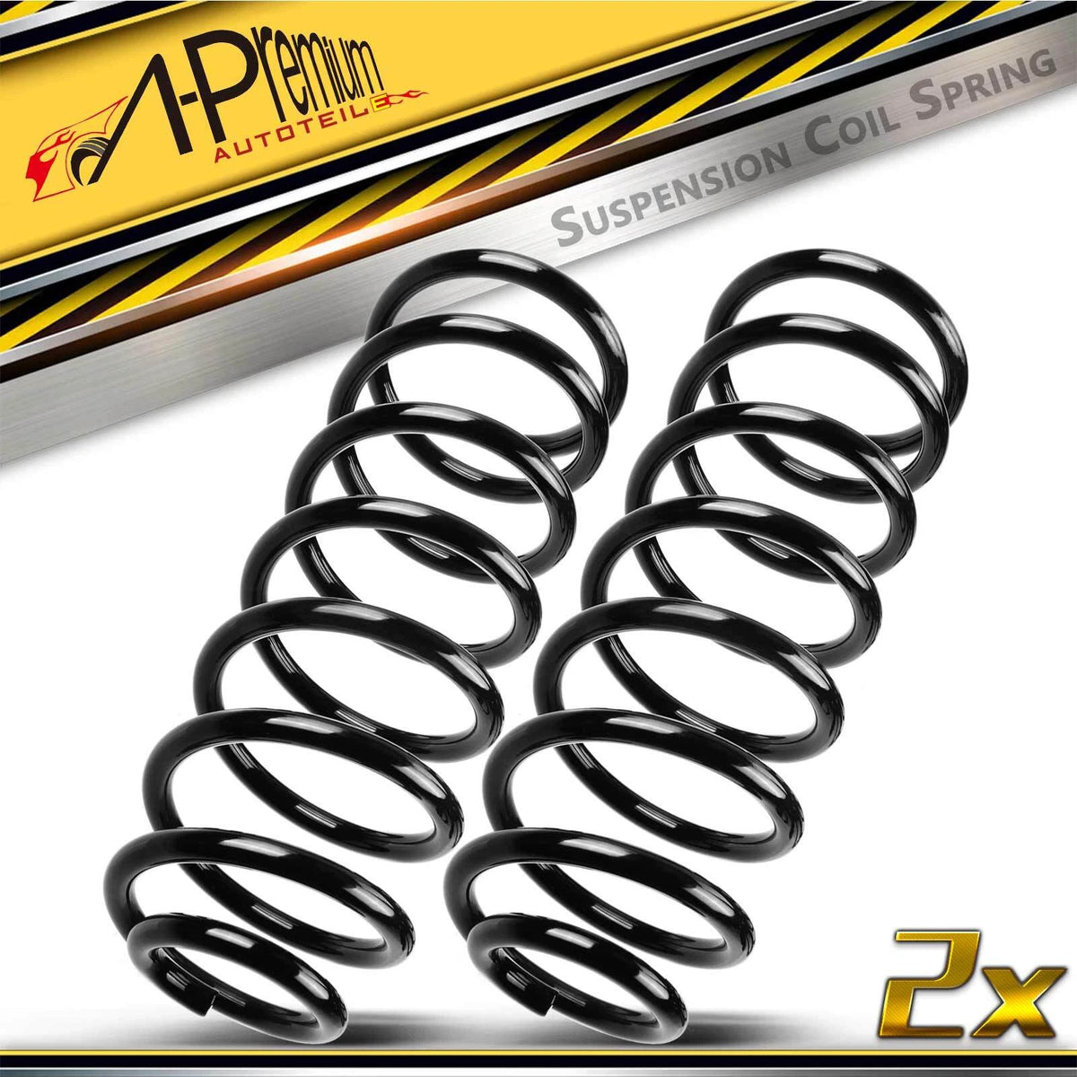 2X Front Coil Springs for Volkswagen Jetta Golf Beetle (1999–2006) 310280, 81134