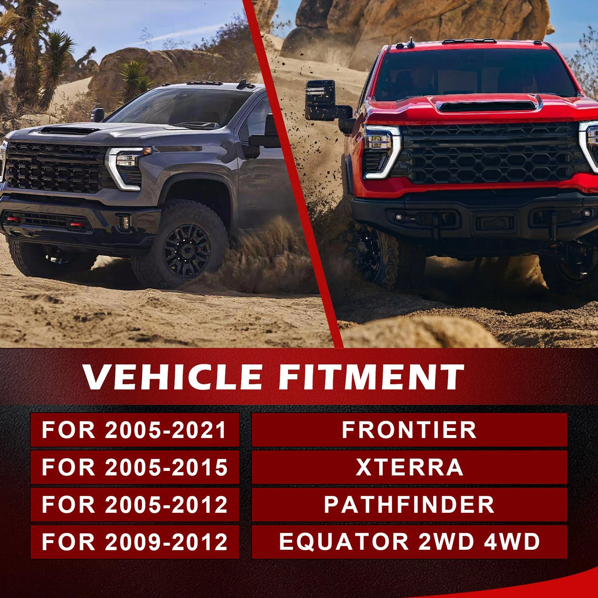 2X 3'' Front Leveling Lift for Nissan Frontier Xterra (2005–2015)