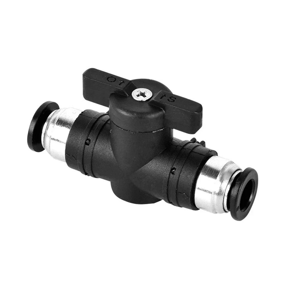 Pneumatic Ball Valve 3/8" OD Push to Connect Fitting for Air Flow Control