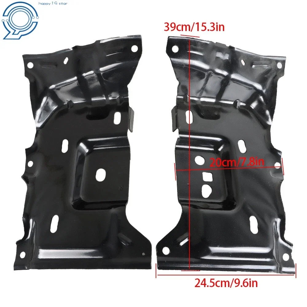 Set of 2 Front Bumper Brackets for Ford F-150 (2015–2017) - Black