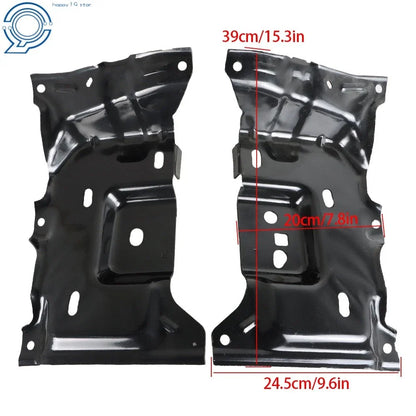 Set of 2 Front Bumper Brackets for Ford F-150 (2015–2017) - Black