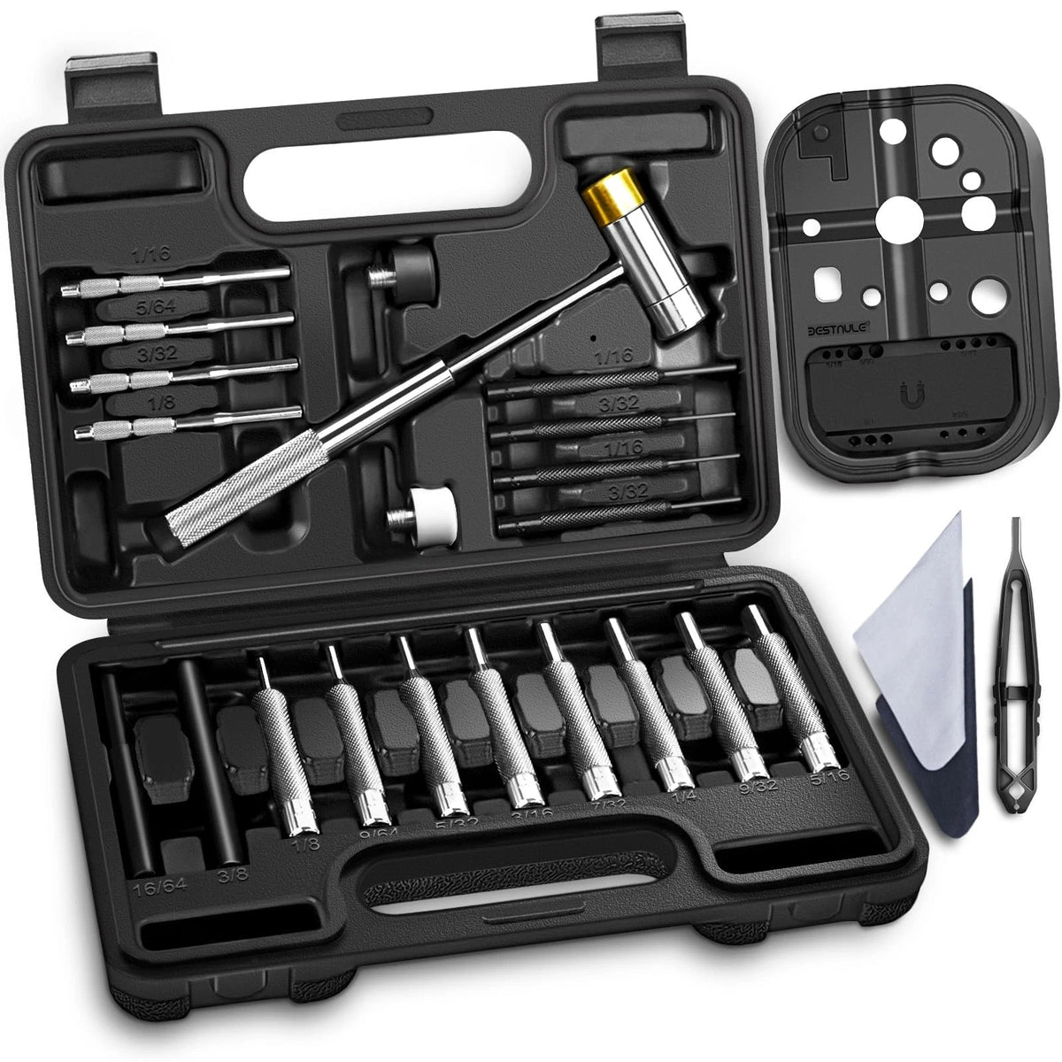 8-Piece Roll Pin Punch Set for Mechanics Tools