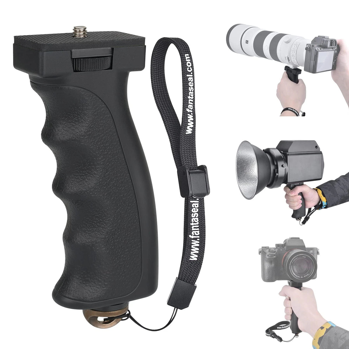 Ergonomic Pistol Grip for DSLR Mirrorless Cameras