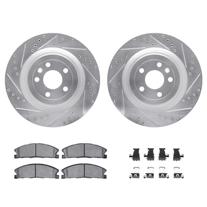 Rotor Set for Lincoln MKT (2013–2019) | Drilled and Slotted | ALX-PAU-DF-7512-54209-CLA3