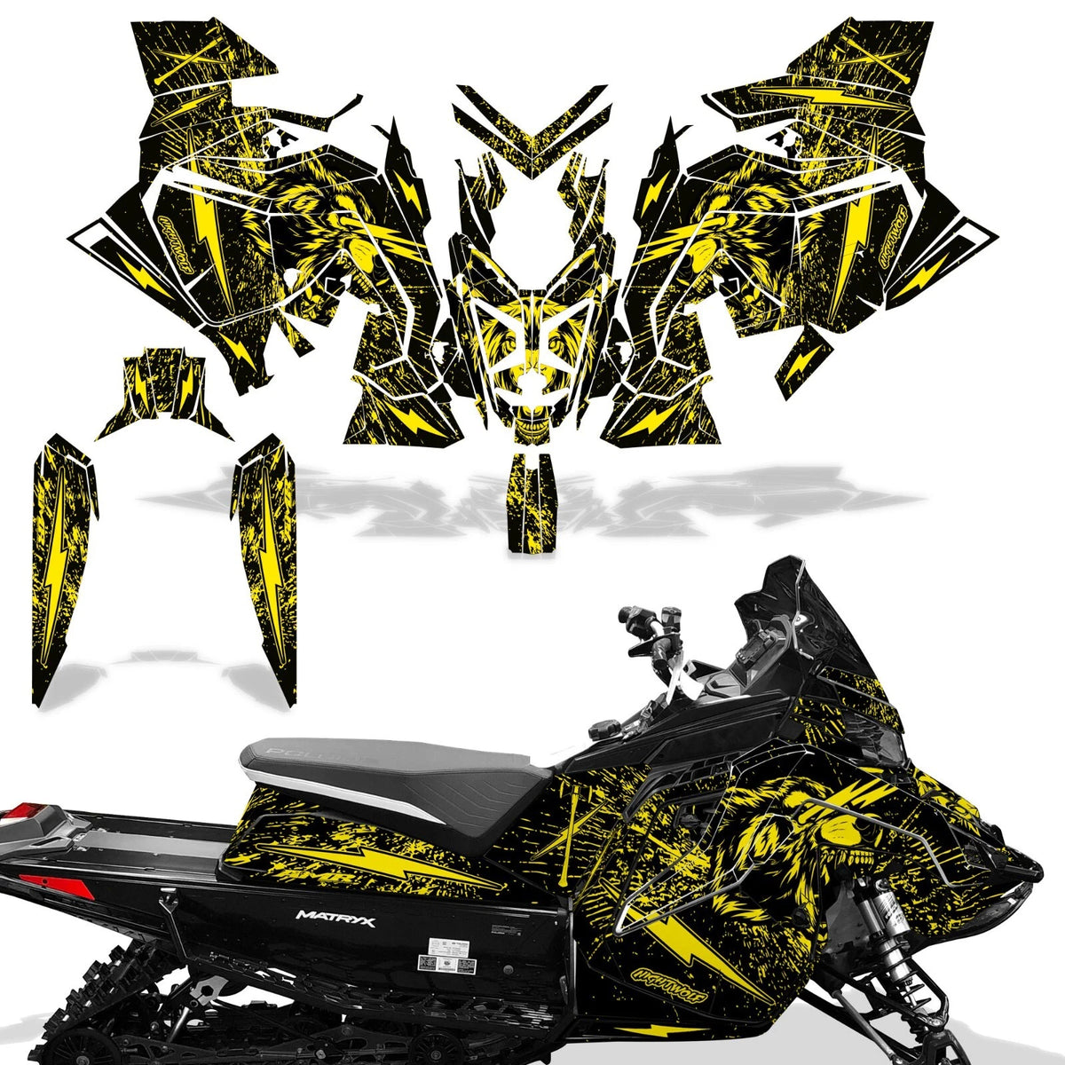 SLED Graphics Decals Stickers for Polaris Matryx Indy Assault (2020)