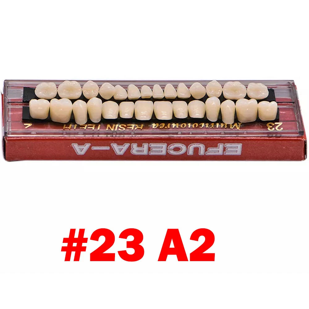 5 Set Dental Acrylic Resin Denture A2 A3 Shade Full Set Upper Lower