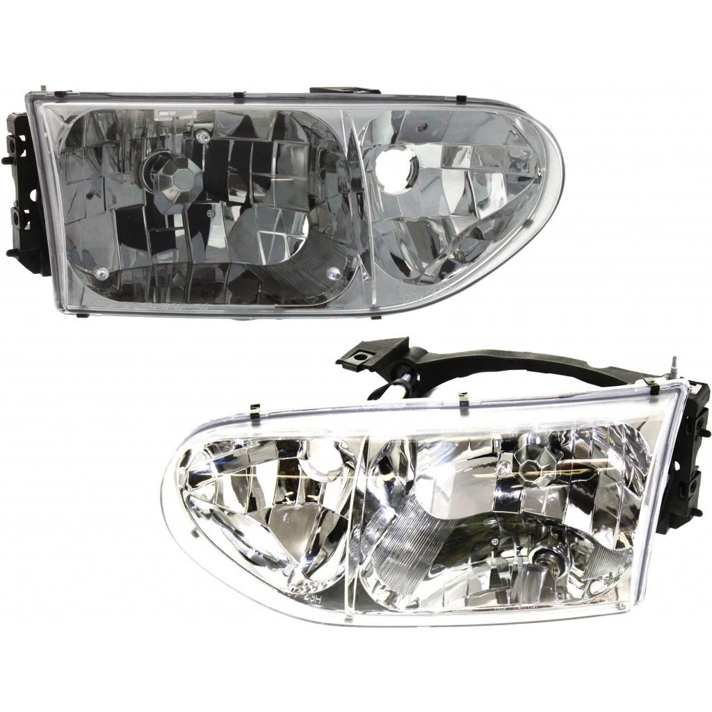 Headlight Assembly Pair for Nissan Quest (1999–2000) PLX-M0-USA-20-5580-00-CL360A70, FO2502165, FO2503165