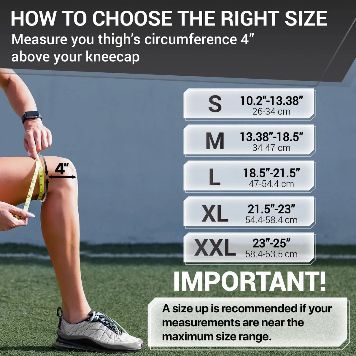 Knee Brace with Side Stabilizers & Patella Gel for Mercury (Large)