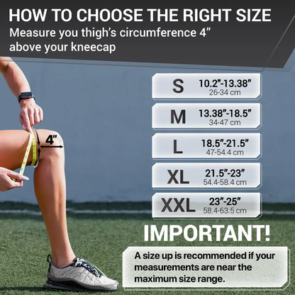 Knee Brace with Side Stabilizers & Patella Gel for Mercury (Large)