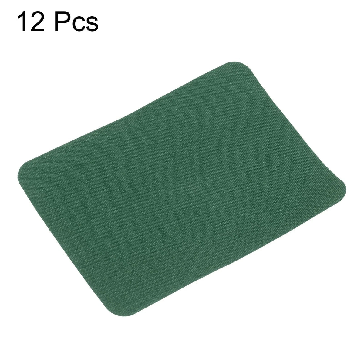 12Pcs Iron on Patches for Clothing Repair 4.9" x 3.7" Black Green