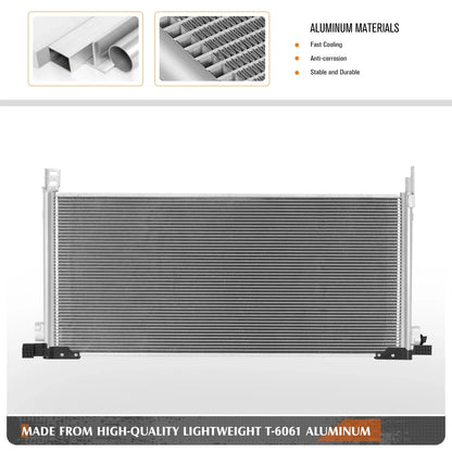 A/C Condenser for Toyota Rav4 Prime (2021–2024) OE Style Aluminum Core