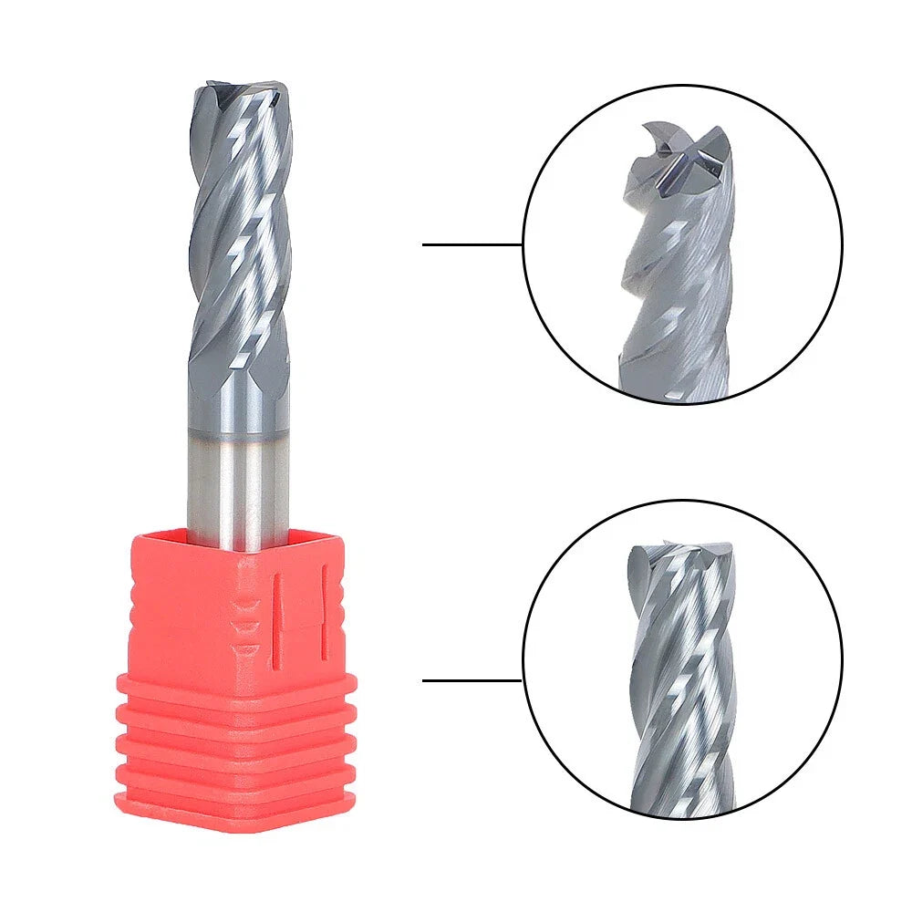 Carbide End Mill Cutter 3/8" Diameter for Milling Machines