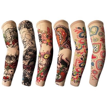6Pcs Tattoo Sleeves for Men - Multicolor Arm Fake Sleeves