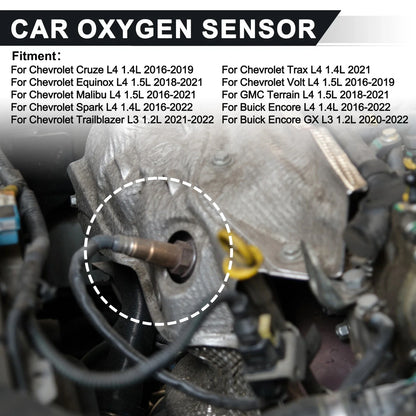 Set of 2 Upstream Downstream Oxygen Sensors for Chevrolet Cruze L4 1.4L (2011–2016) No. 250241188