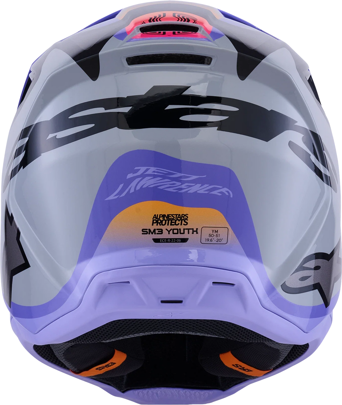 Alpinestars SM3 Offroad Helmet for Offroad (2X-Large, Grey Purple Black)