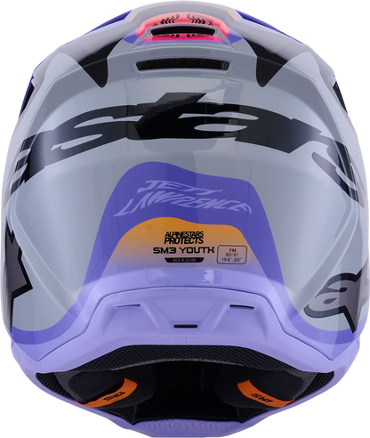Alpinestars SM3 Offroad Helmet for Offroad (2X-Large, Grey Purple Black)