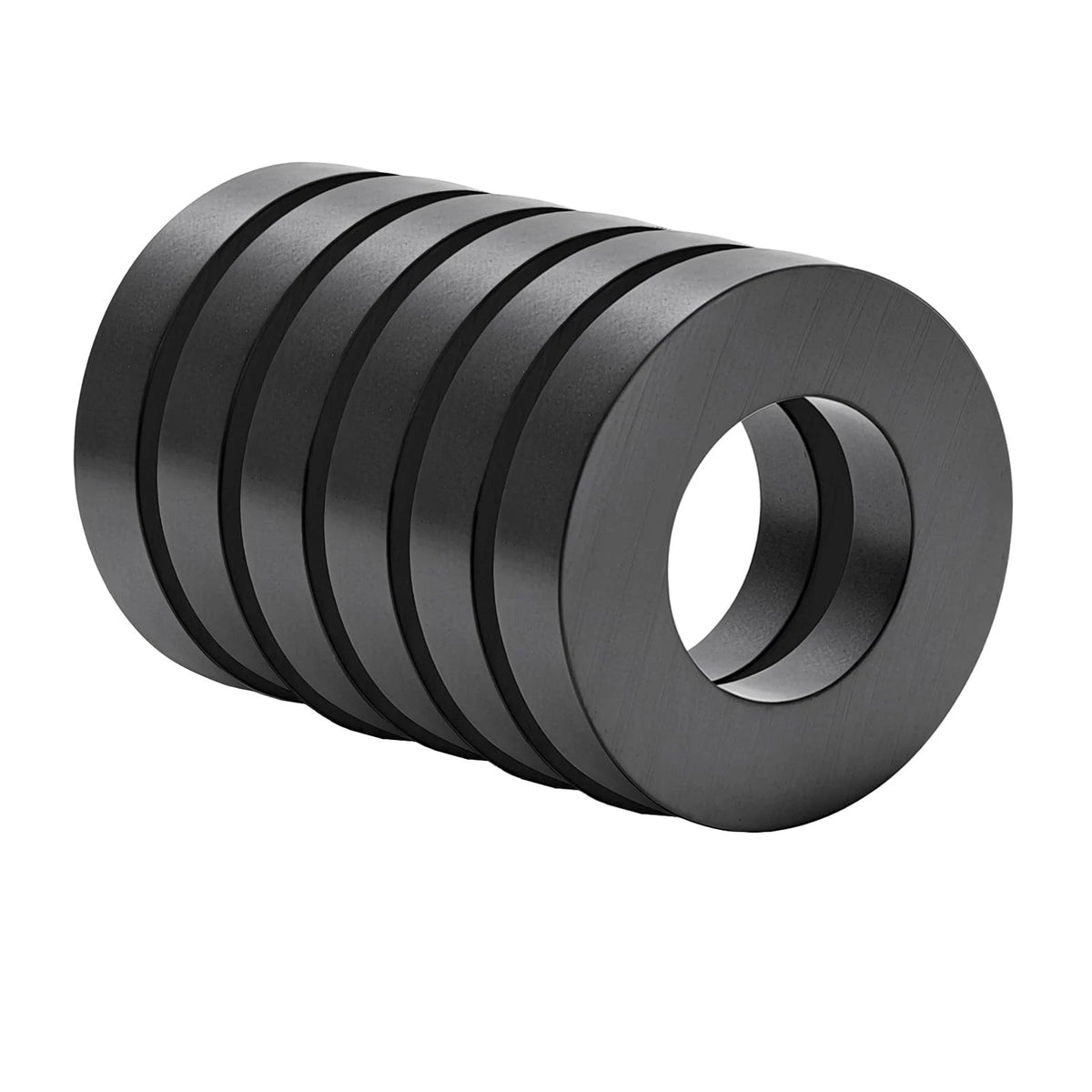 Ferrite Donut Magnets for OD50 x ID25 x 8mm Ring Black