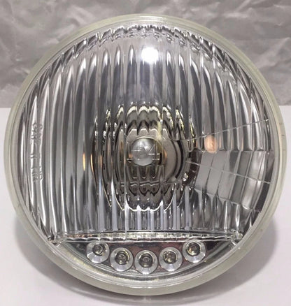 Crystal Headlights Pair with Amber LED Marker for Vehicle (2009–2017)
