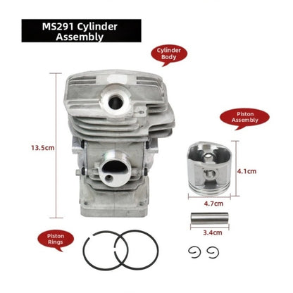 47mm Rebuild Kit for MS291 MS271 Chainsaw with Needle Bearing, Oil Seals