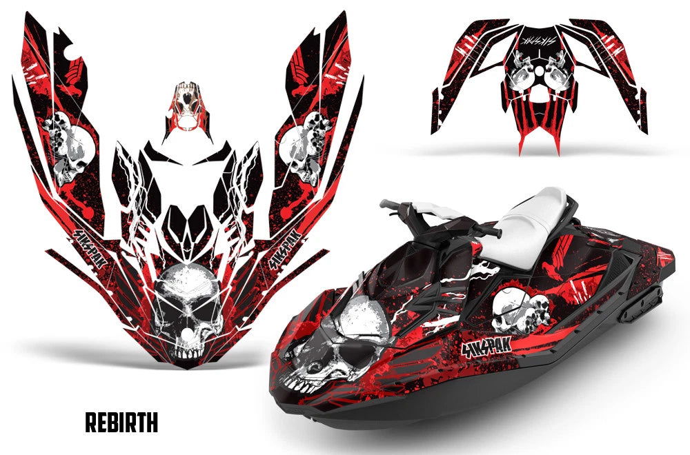 Graphic Stickers Decals for Sea-Doo Bombardier Spark 2UP (2014–2016)