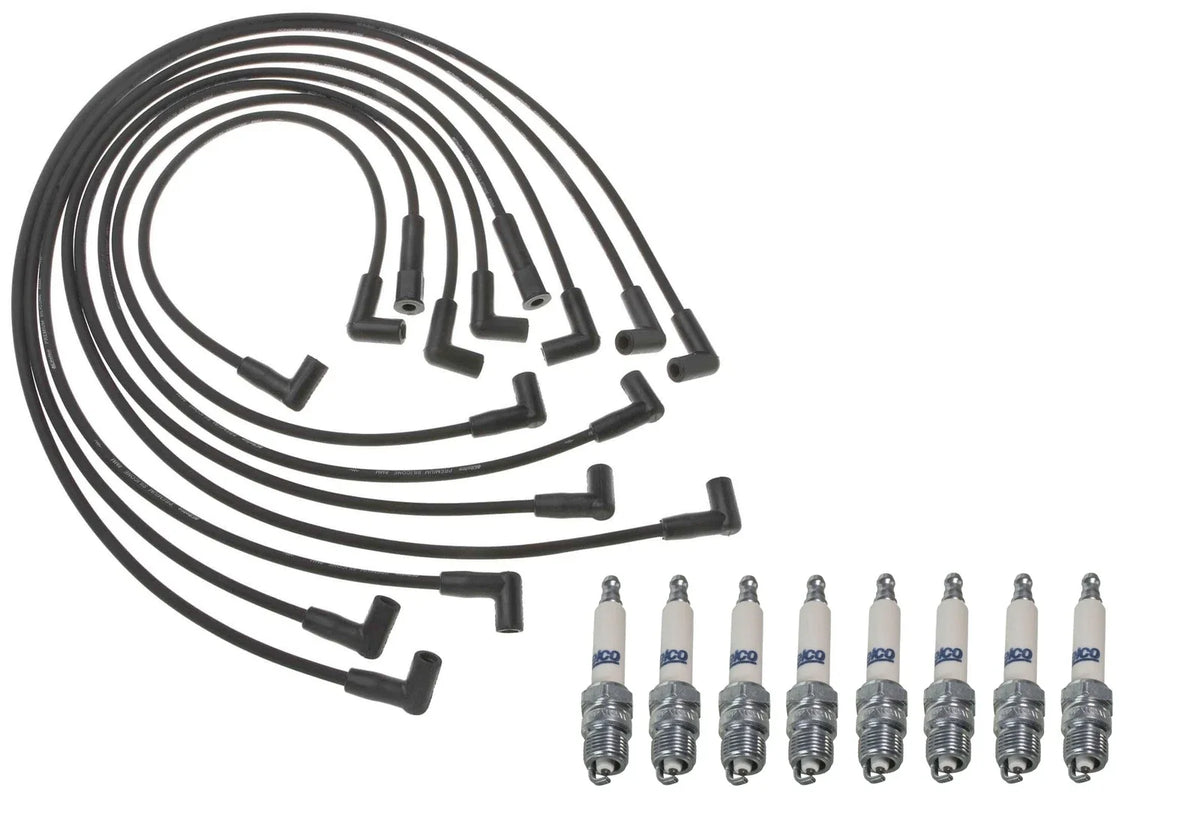 Pro Ignition Wire Set & ACDelco Spark Plugs Kit for Chevy K10 GMC V8 (1970–1987)