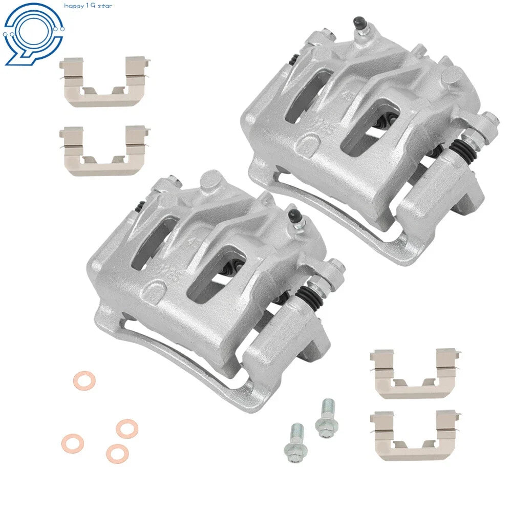 Set of 2 Brake Calipers with Bracket for Hyundai Santa Fe (2007–2016)