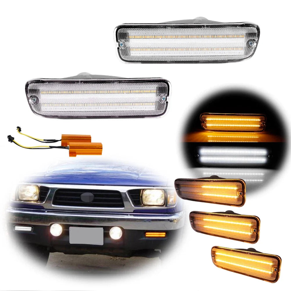 Chrome Clear LED Signal Parking Light for Toyota Tacoma (1995–2000)