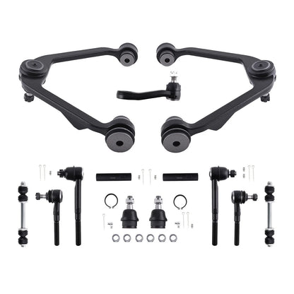 Set of 13 Front Upper Control Arms Tie Rods Sway Bar Links for Ford F-150 (1997–2003)