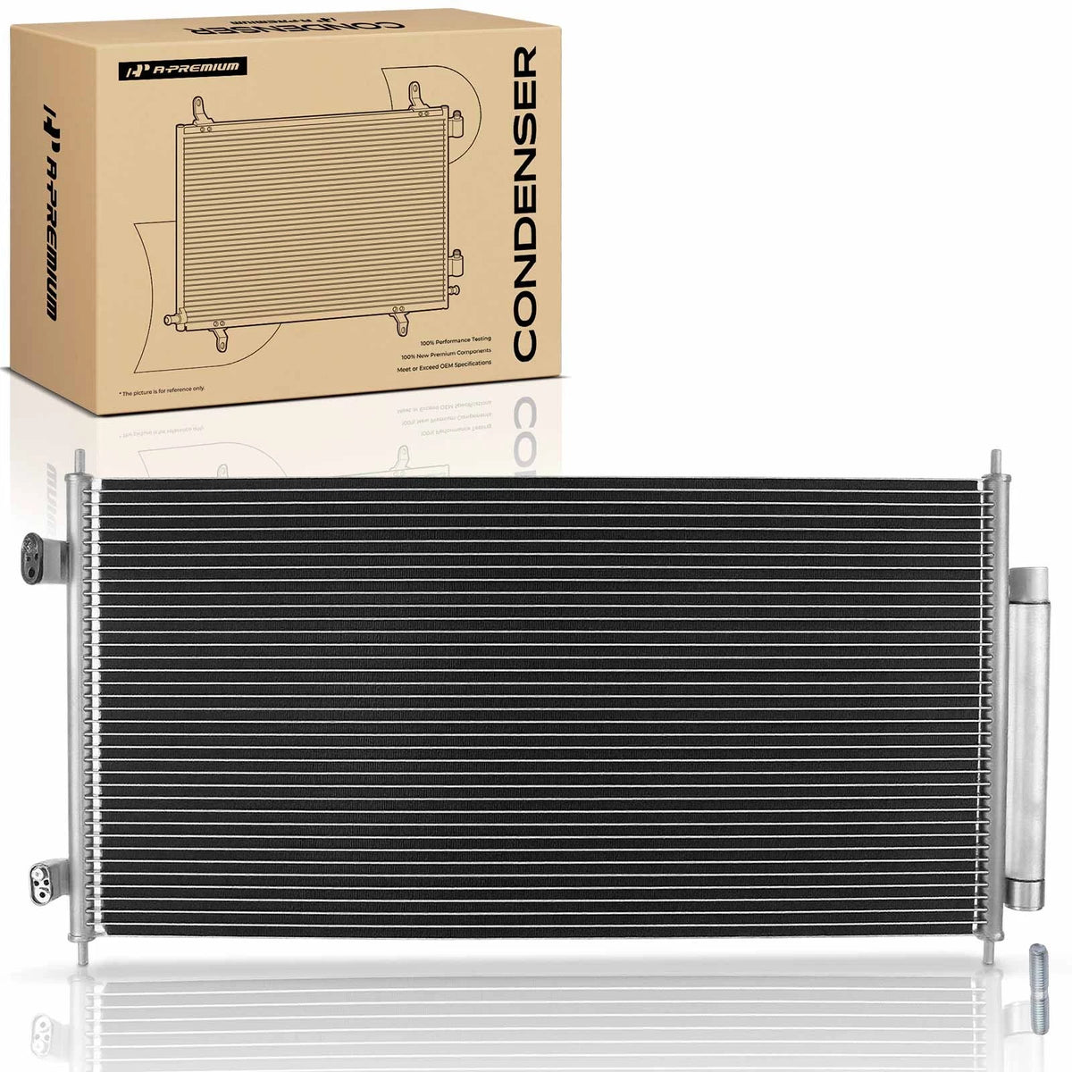 A/C Condenser w/ Receiver Drier & Bracket for Chevrolet Traverse (2018–2023) - 15226649, 22918340, 23479280, 25975431, 3649