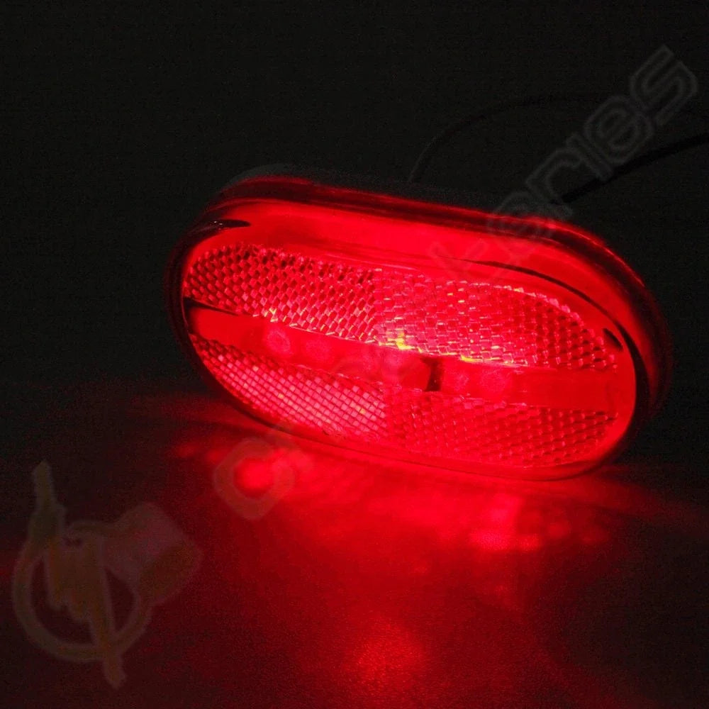 8x 6-LED Side Marker Lights for RV Trailer Truck Pickup (Red)