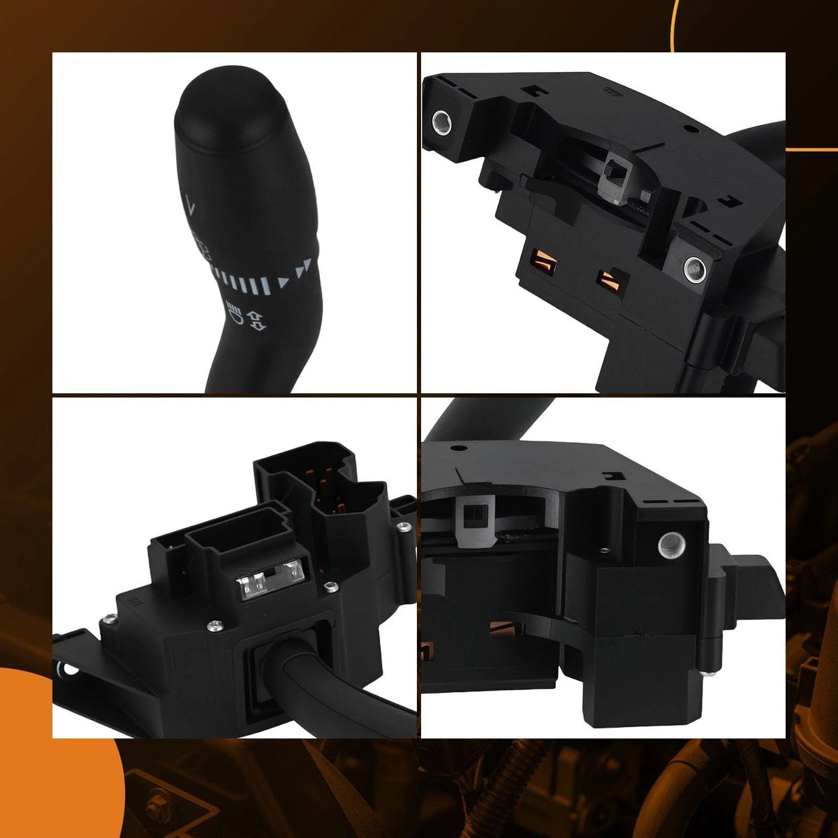Turn Signal Wiper Switch Lever for Ford E150 E250 E350 (1997–2004) Black