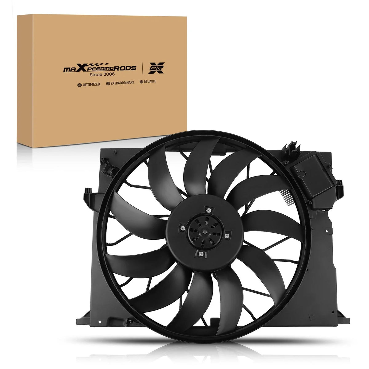 Radiator Cooling Fan Assembly for Mercedes-Benz CL600/CL65/S350/S65 (2005–2014)
