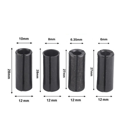 Set of 4 Conversion Collet Adapters for Automotive Applications