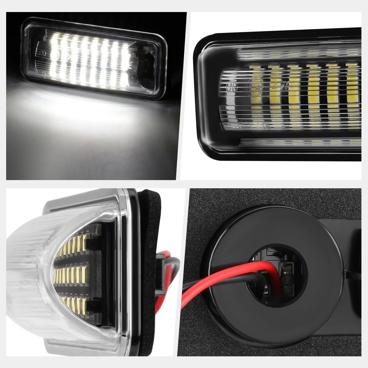 Nuvision White LED License Plate Lights for Subaru BRZ/Impreza/Legacy/WRX (2010–2020)
