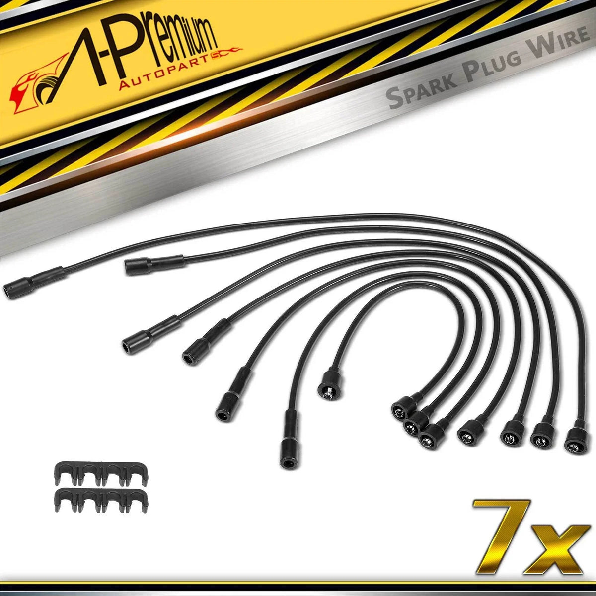 7Pcs Spark Plug Wire Set for Dodge Dakota B150 B250 D100 D250 D150 (1990–2000)