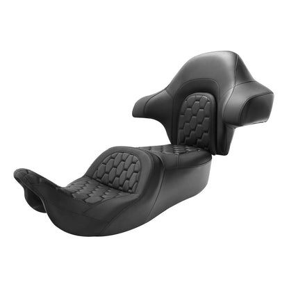 Rider Passenger Seat Backrest for Harley Street Road Glide (2014-2023)