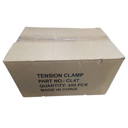 Box of 450 Dryer Venting Metal Tension Squeeze Clamps for