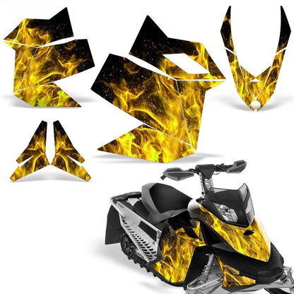 Snowmobile Graphics Kit for Ski Doo Rev XP (2008–2012)