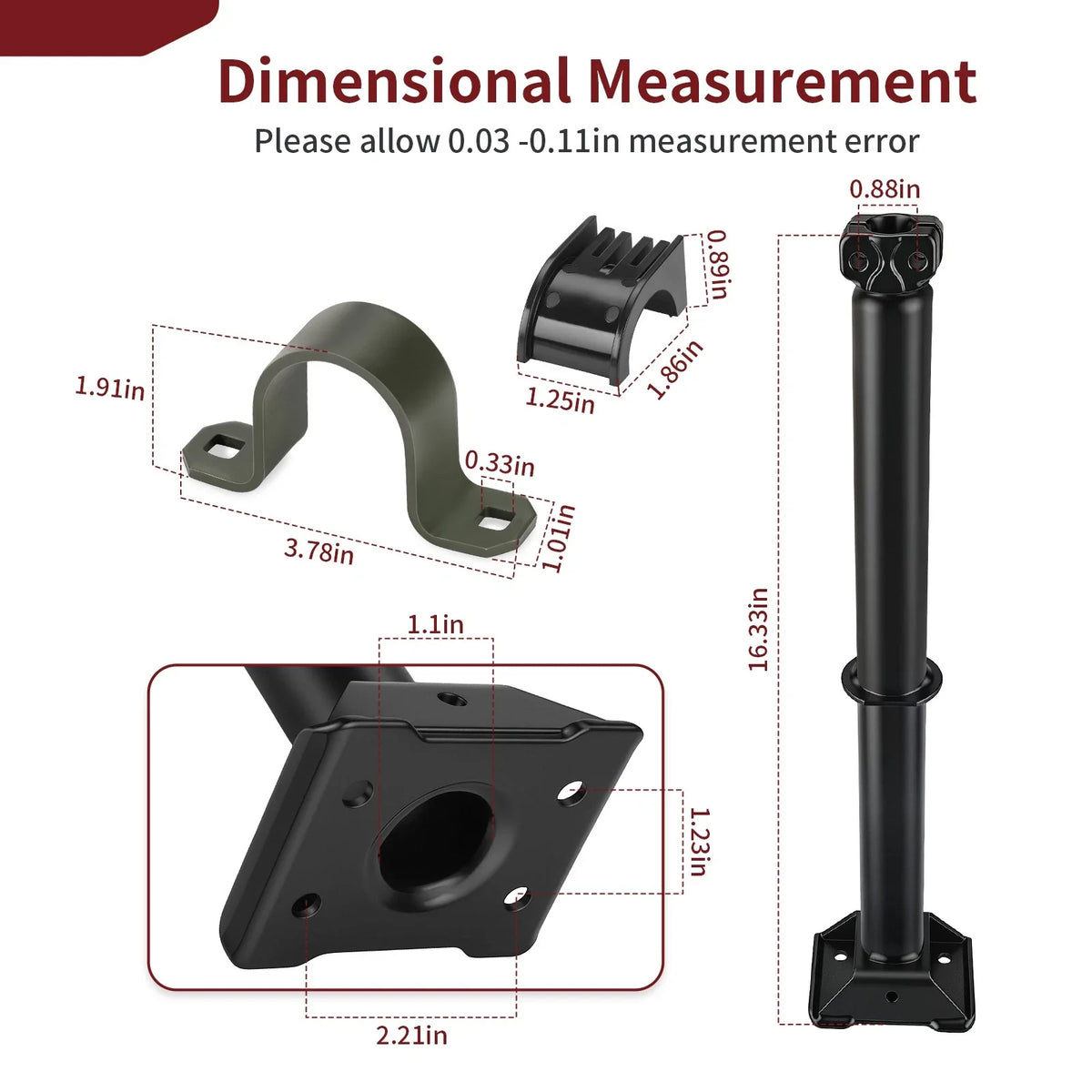 Steering Post Shaft Sway Bar Bushing for Polaris Sportsman SP 850 (2015–2019)