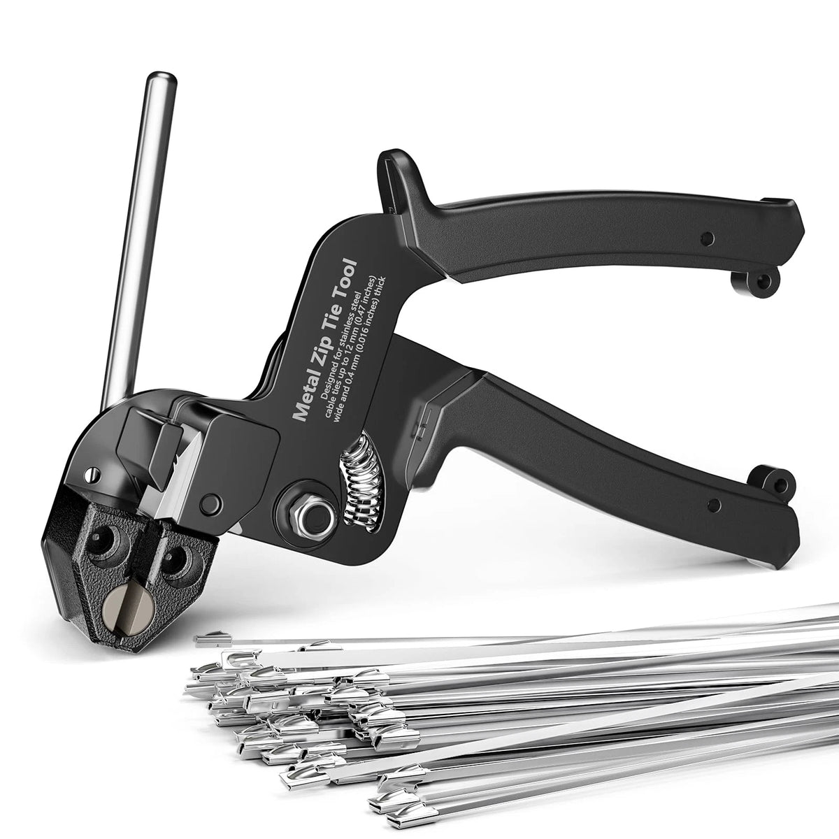 Metal Zip Tie Tool for Universal Use (100 PCS, 11.8 Inch)