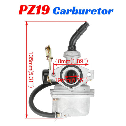 PZ19 Carburetor for 50 70 90 110cc
